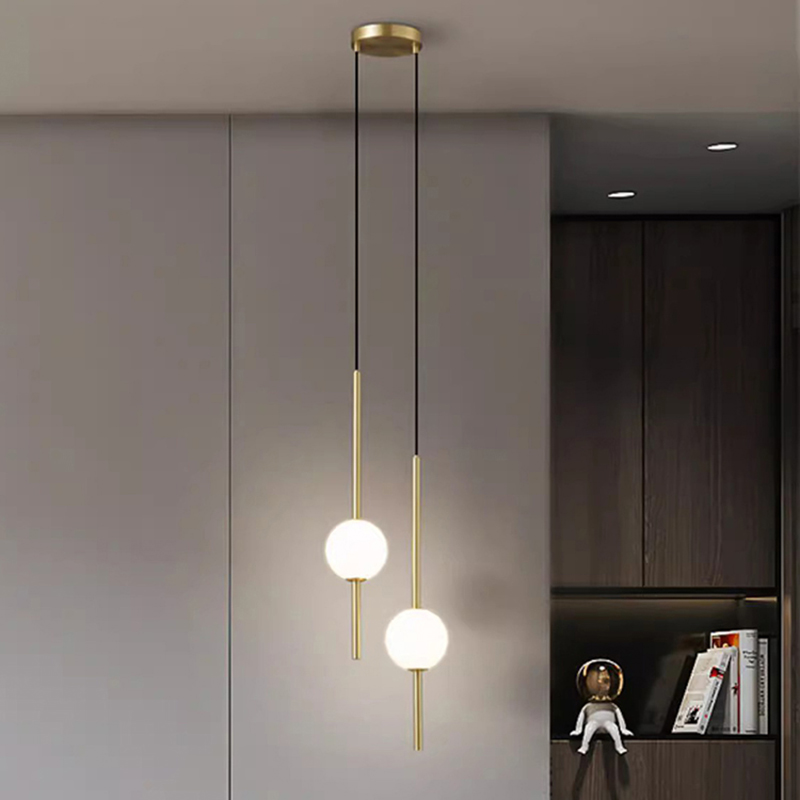 Hanging Moon Lamp - โคมไฟ LED ตกแต่งบ้านสไตล์โมเดิร์น 1 ชิ้น โคมไฟห้องนอน