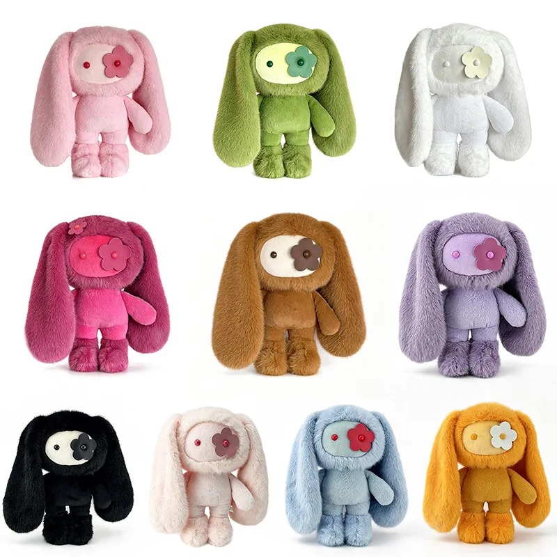 Home Decor Mod - ตุ๊กตากระต่ายจูจูน่ารัก ขนาด 30 ซม. ตุ๊กตากระต่ายตาดอกไม้ หูยาว