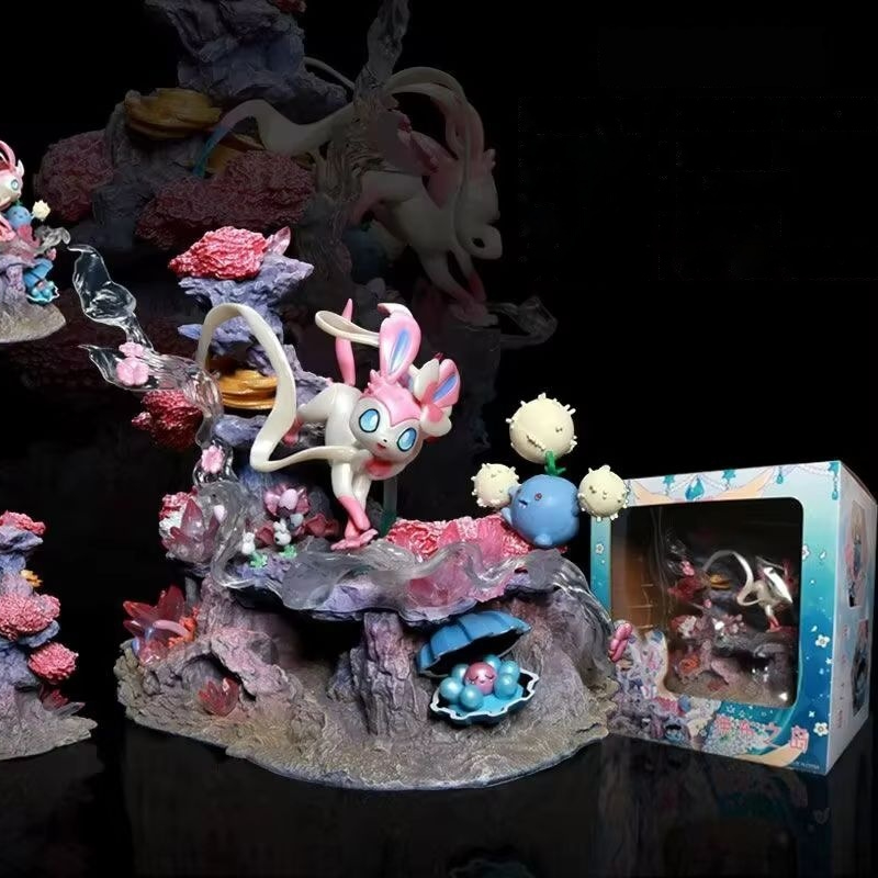 Home Decor Mod - ฟิกเกอร์ Gk Sylveon Shroomish Clamperl Fairy