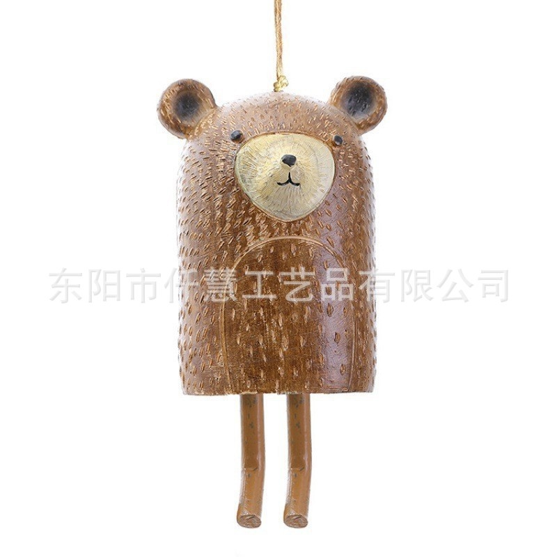 Boho Wind Chimes - โมบายหมีเรซิ่น ตกแต่งสวนสไตล์โบโฮ ทำมือ สำหรับแขวนประดับตกแต่งบ้าน ระเบียง ลานบ้าน