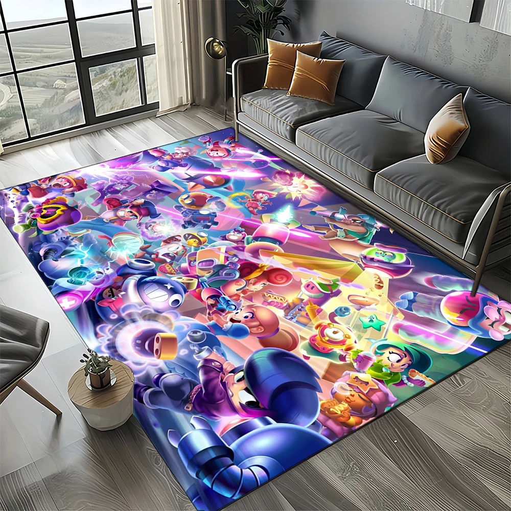 Home Decor Game Online - พรมลายการ์ตูนเกม B-rawl Game S-Stars สไตล์ใหม่ปี 2025