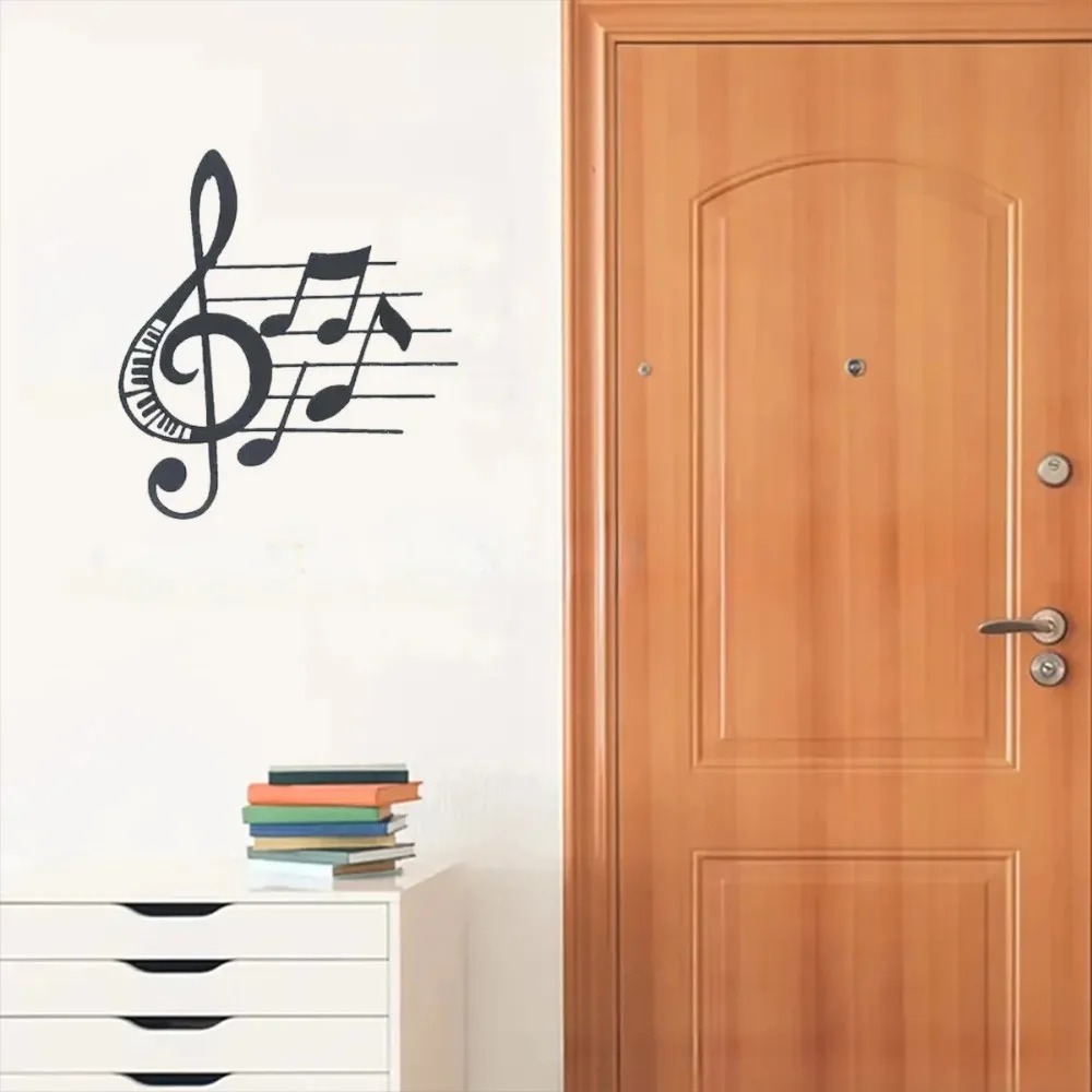 Home Decor Brand - ป้ายโลหะรูปเครื่องดนตรี Treble Clef สำหรับตกแต่งบ้าน ของขวัญสำหรับคนรักดนตรี