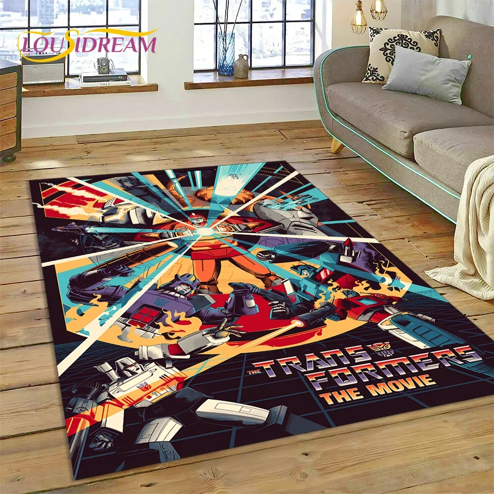 Home Decor Game Online - การ์ตูนที-ทรานส์ฟอร์เมอร์ส ออโตบอทส์ 3D พรมสำหรับห้องนอนห้องนั่งเล่นตกแต่งโซฟาบ้าน, เด็กเล่นเกมขนาดใหญ่ตกแต่งพรมปูพื้น