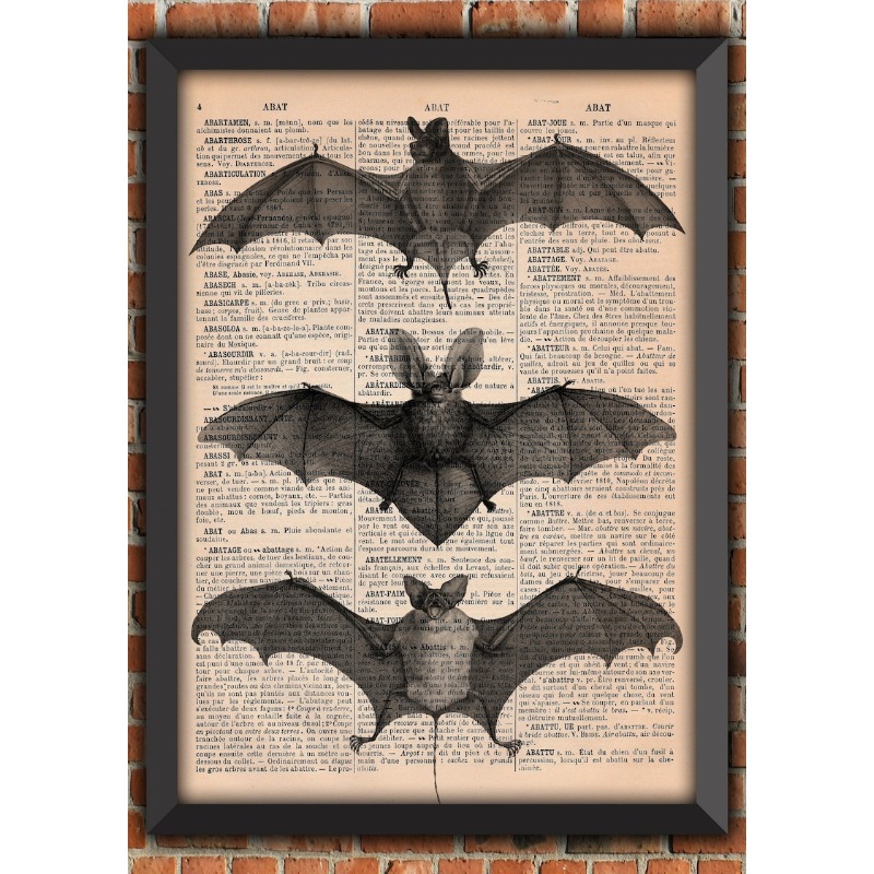 Home Decor Gothic - โครงกระดูกค้างคาว ดาร์ก กอธิค แปลกประหลาด น่ากลัว แม่มด