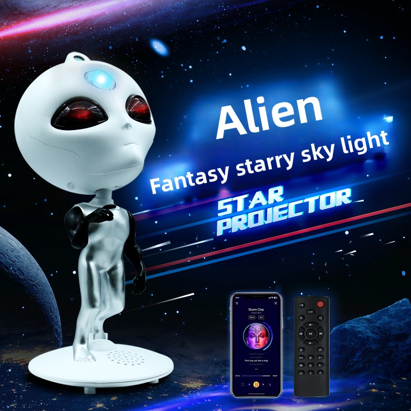 Home Decor Range - โปรเจคเตอร์ Alien Galaxy Star พร้อมลําโพง Bluetooth