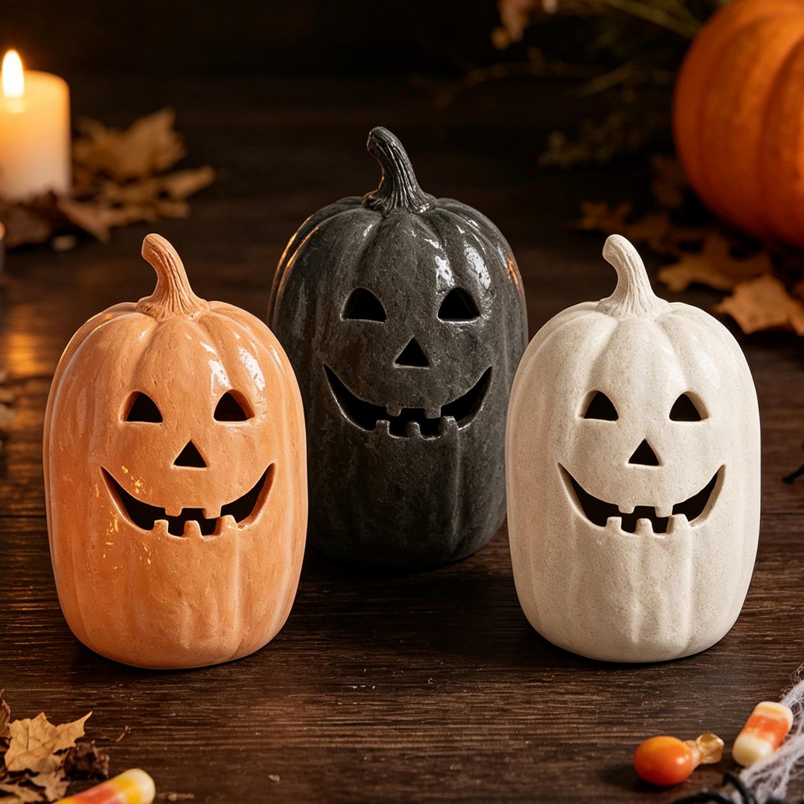 งานฝีมือฟักทองฮาโลวีน โคมไฟฟัก - Home Decor Halloween บทวิจารณ์และราคา