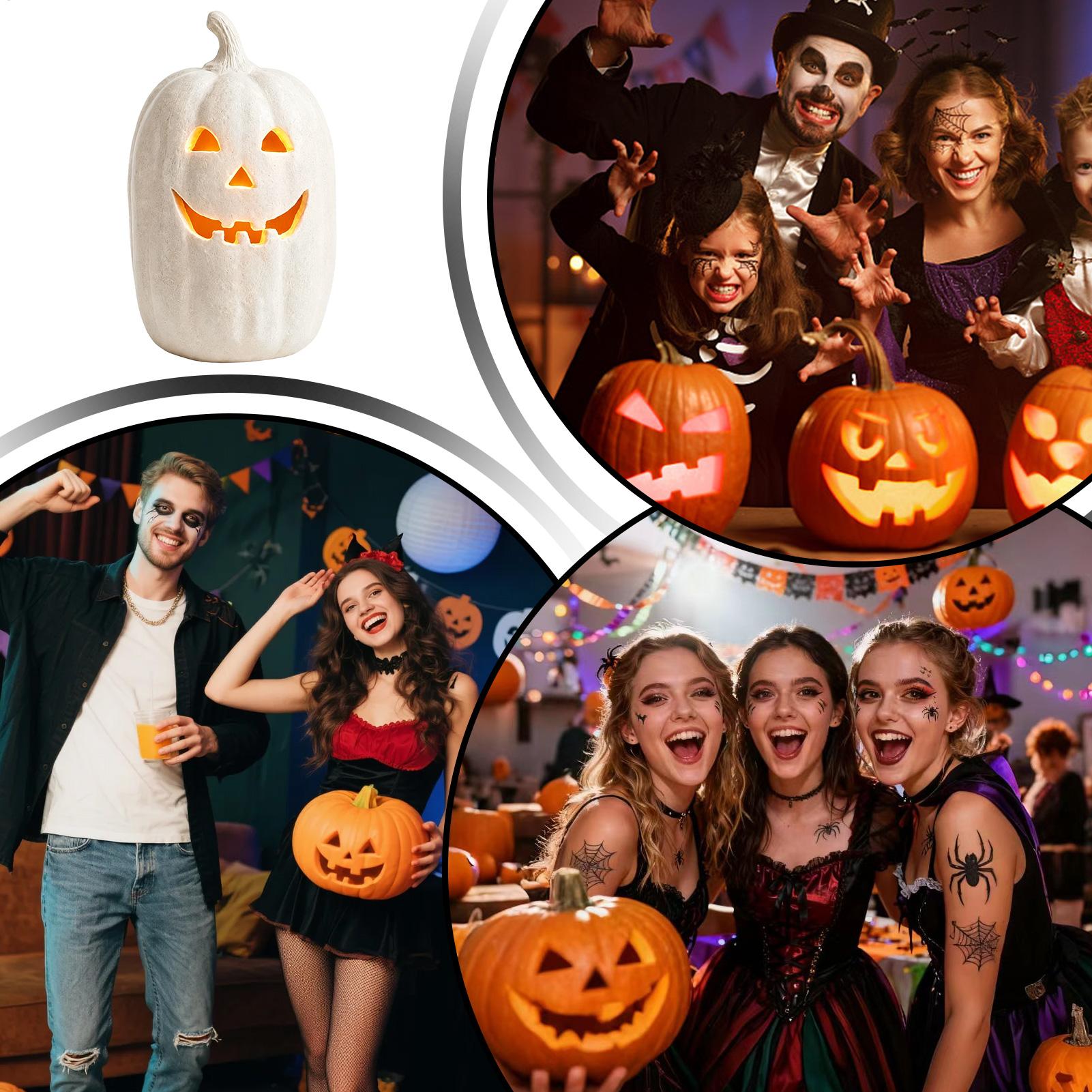 งานฝีมือฟักทองฮาโลวีน โคมไฟฟัก - Home Decor Halloween บทวิจารณ์และราคา