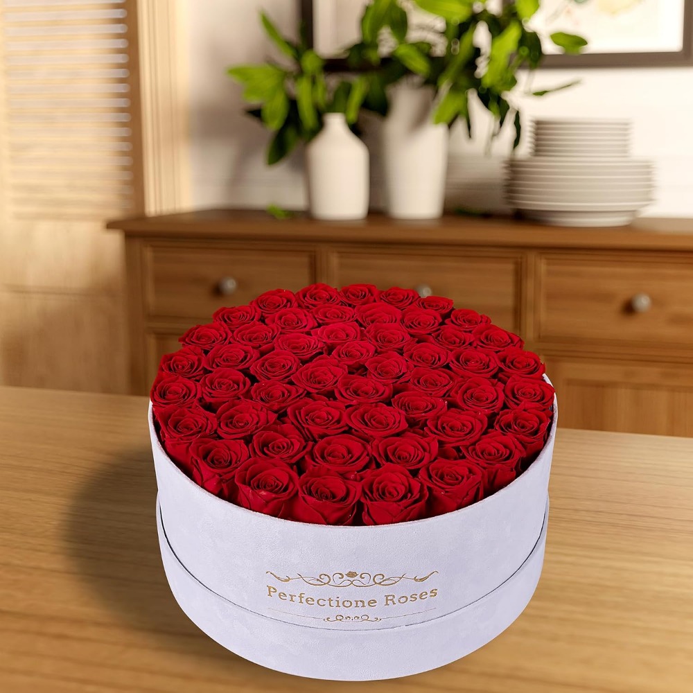 กล่องกำมะหยี่ 50 ดอกกุหลาบ ดอก - Home Decor Tulip บทวิจารณ์และราคา