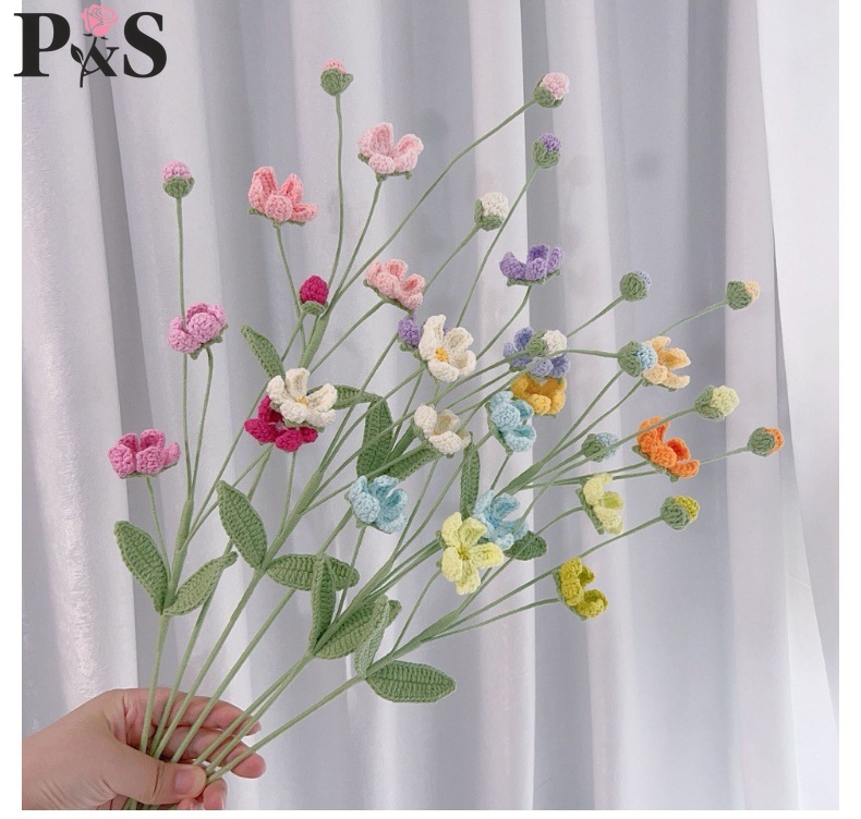 โครเชต์แฮนด์เมดดอกไม้ Androsac - Home Decor Tulip บทวิจารณ์และราคา