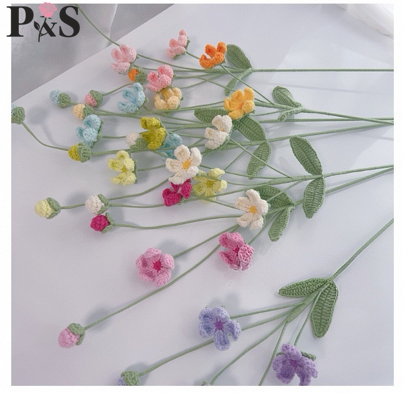 โครเชต์แฮนด์เมดดอกไม้ Androsac - Home Decor Tulip บทวิจารณ์และราคา