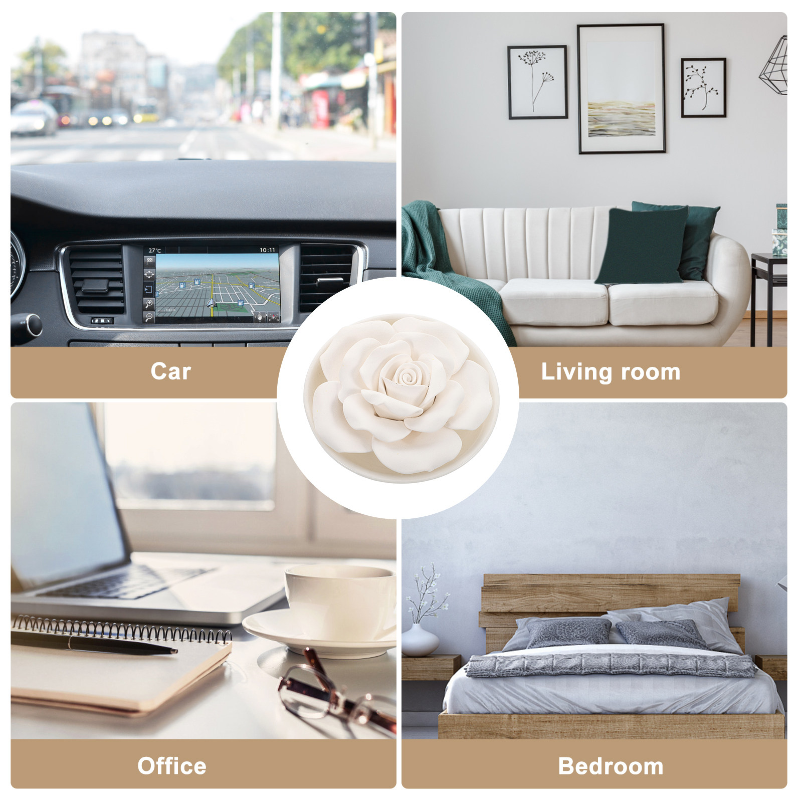 เครื่องกระจายกลิ่นน้ำมันหอมระเ - Home Decor Essentials บทวิจารณ์และราคา