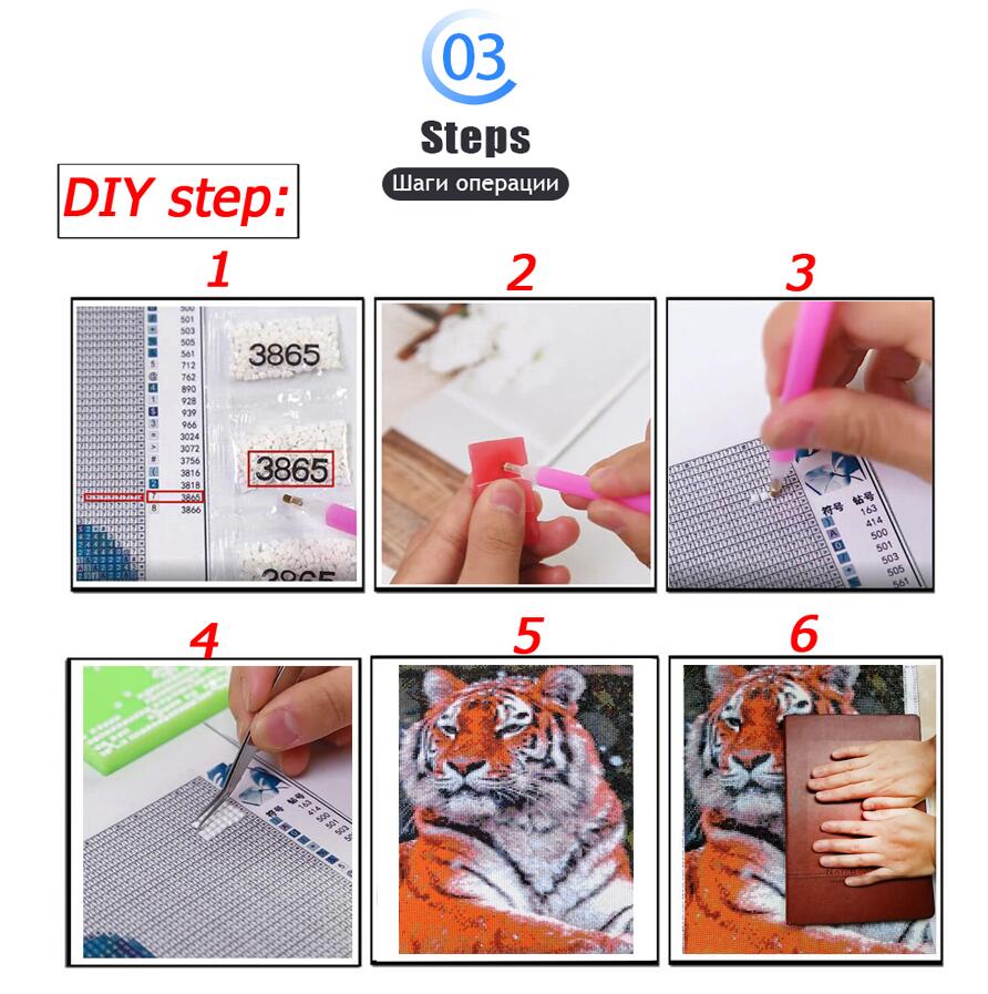 ชุดภาพวาดเพชรใหม่ภูเขาป่าสัตว์ - Home Decor Range บทวิจารณ์และราคา