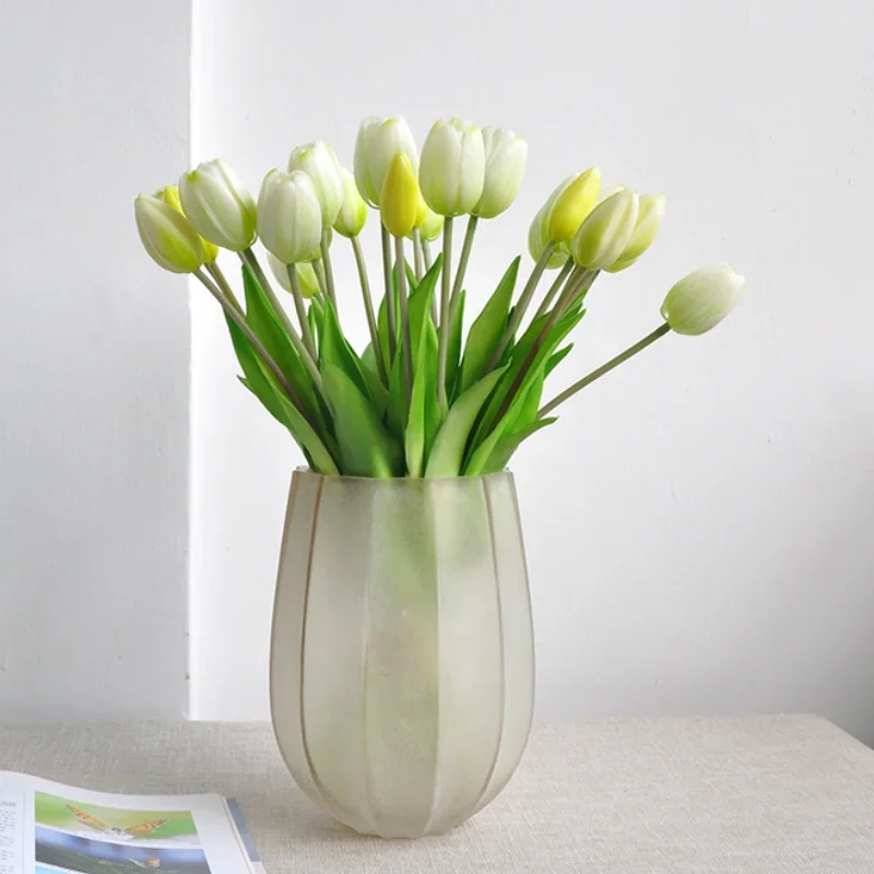 ดอกทิวลิปประดิษฐ์5หัวยางปลอมเน - Home Decor Tulip บทวิจารณ์และราคา