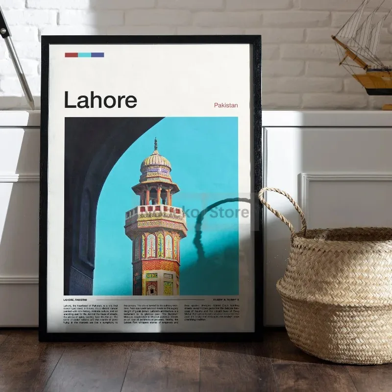 ภาพวาดผ้าใบ Wall Art ภาพเอเชีย - Home Decor Karachi บทวิจารณ์และราคา