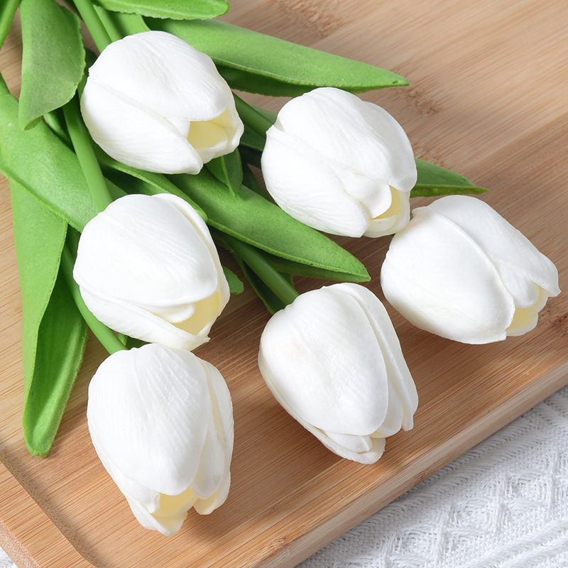 3/6/9PCS TULIP ประดิษฐ์ดอกไม้ส - Home Decor Tulip บทวิจารณ์และราคา
