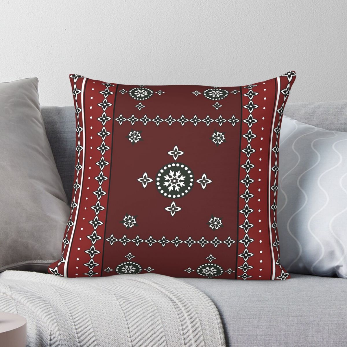 ปลอกหมอนอิงลายสินธี ปากีสถาน ค - Home Decor Karachi บทวิจารณ์และราคา