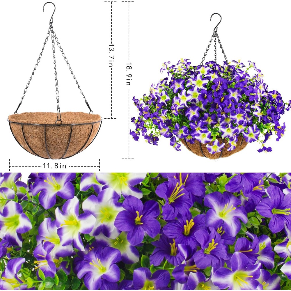 ดอกพิทูเนียสีม่วงเนียนสวย พร้อ - Home Decor Tulip บทวิจารณ์และราคา