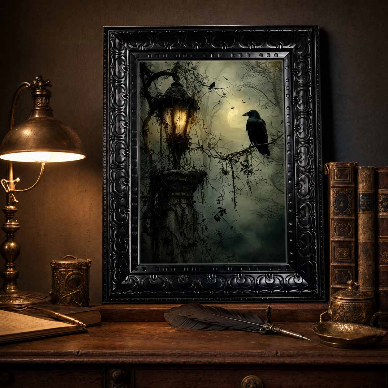 ภาพตกแต่งผนังฮาโลวีน, ภาพพิมพ์ - Home Decor Gothic บทวิจารณ์และราคา