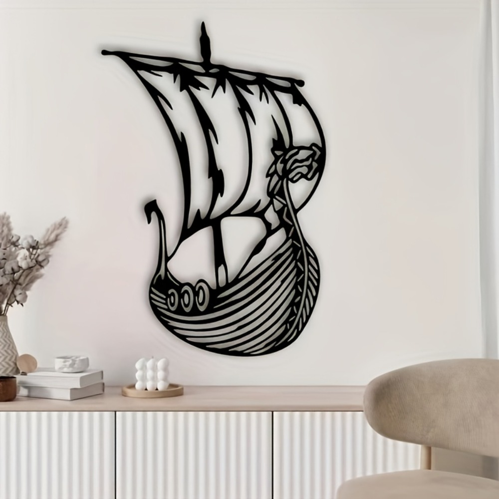 ของตกแต่งผนังโลหะรูปเรือไวกิ้ง - Home Decor Brand บทวิจารณ์และราคา