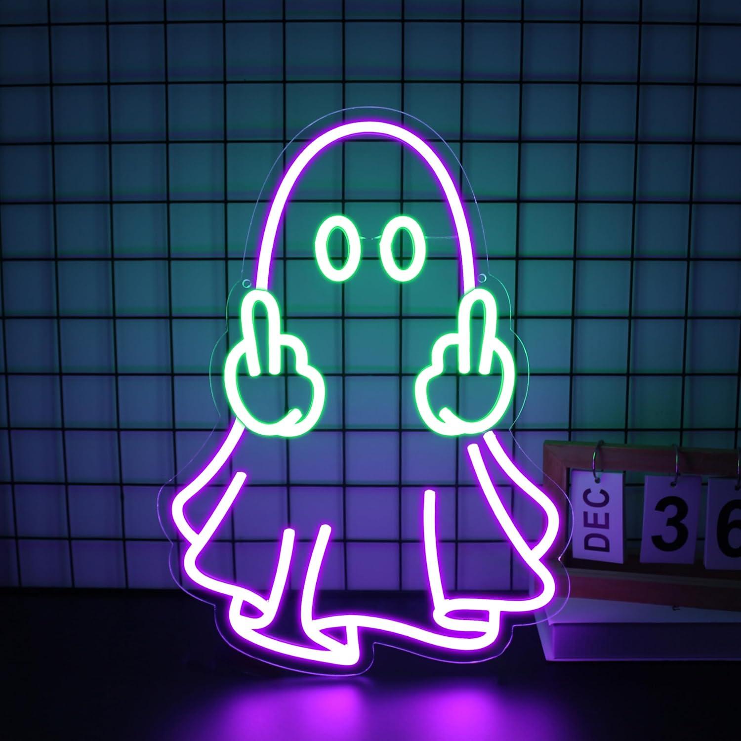 ป้ายไฟนีออนรูปผี ใช้พลังงานจาก - Home Decor Shop บทวิจารณ์และราคา