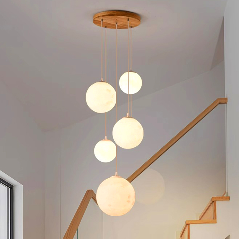ตกแต่งบ้านโมเดิร์นไฟ LED จี้โค - Hanging Moon Lamp บทวิจารณ์และราคา