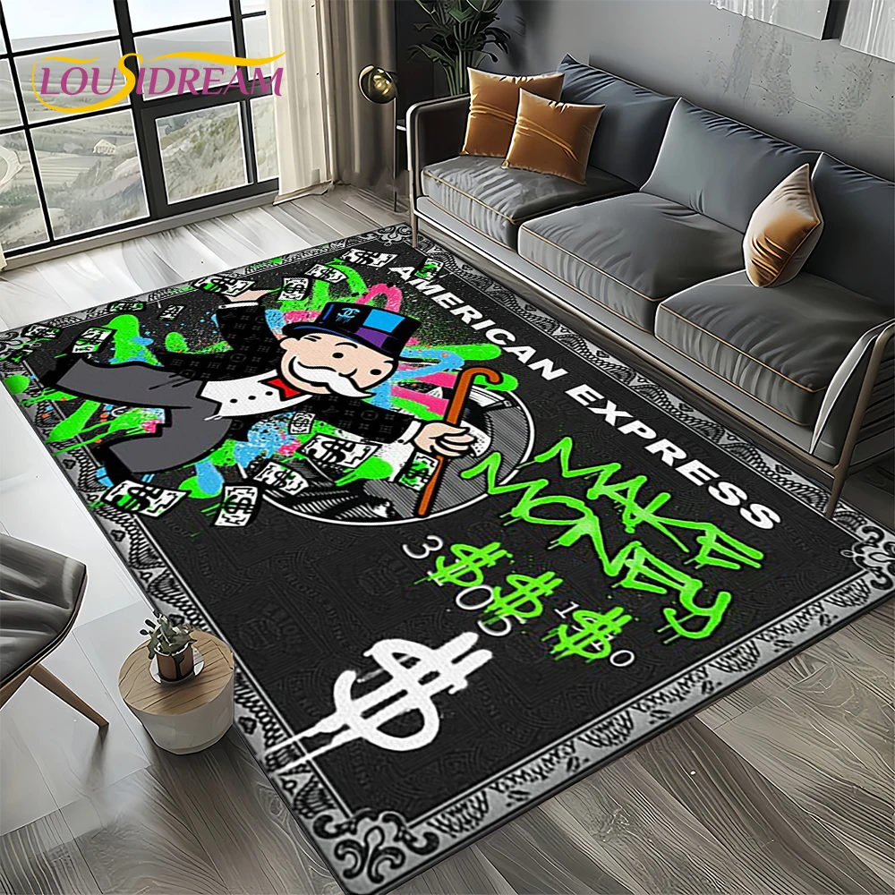 พรมลายการ์ตูน 3 มิติ รูปคนรวย  - Home Decor Game Online บทวิจารณ์และราคา