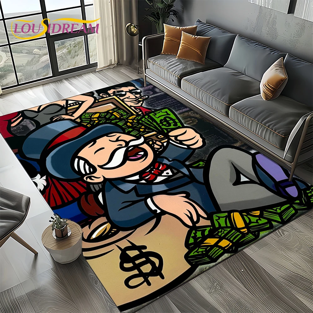 พรมลายการ์ตูน 3 มิติ รูปคนรวย  - Home Decor Game Online บทวิจารณ์และราคา