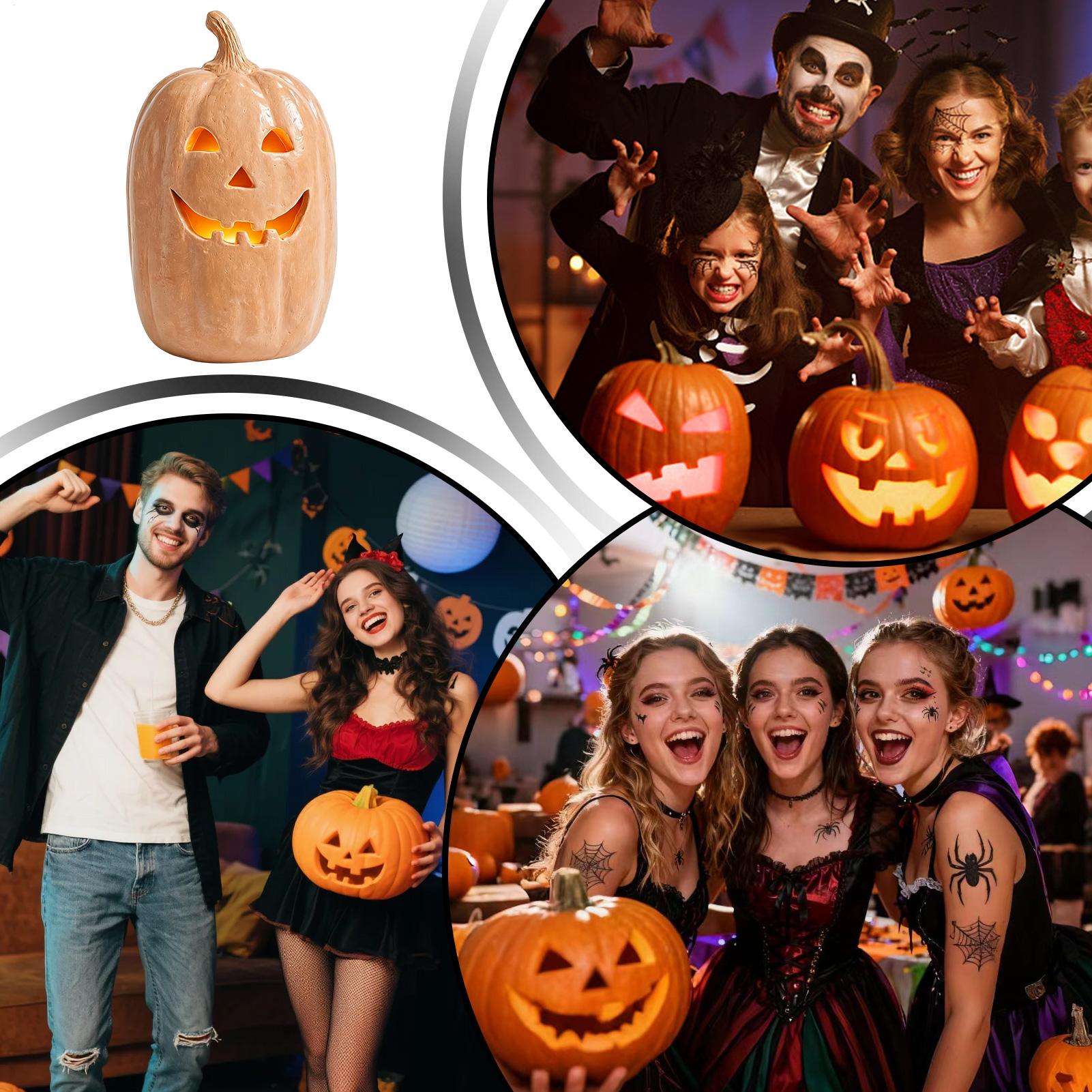 งานฝีมือฟักทองฮาโลวีน ของตกแต่ - Home Decor Halloween บทวิจารณ์และราคา