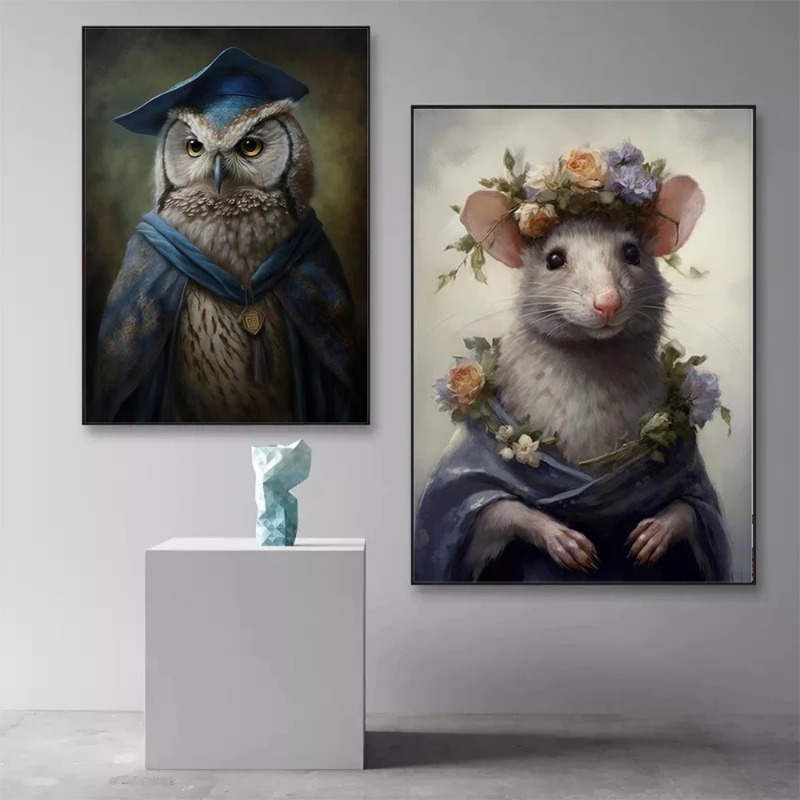 ภาพพิมพ์ศิลปะติดผนังสไตล์วินเท - Home Decor Gothic บทวิจารณ์และราคา