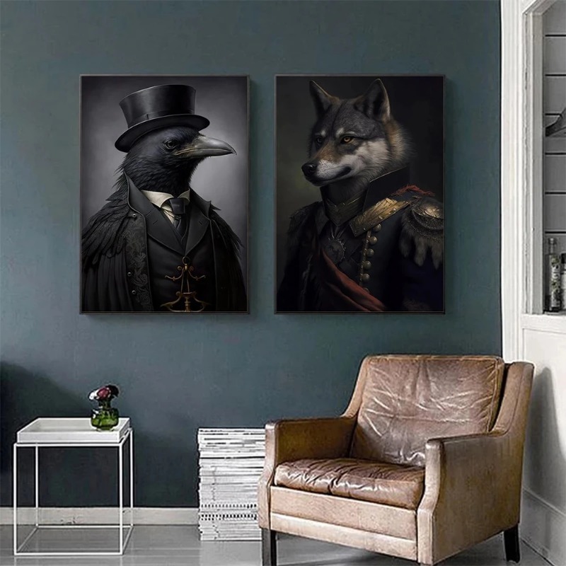 ภาพพิมพ์ศิลปะติดผนังสไตล์วินเท - Home Decor Gothic บทวิจารณ์และราคา
