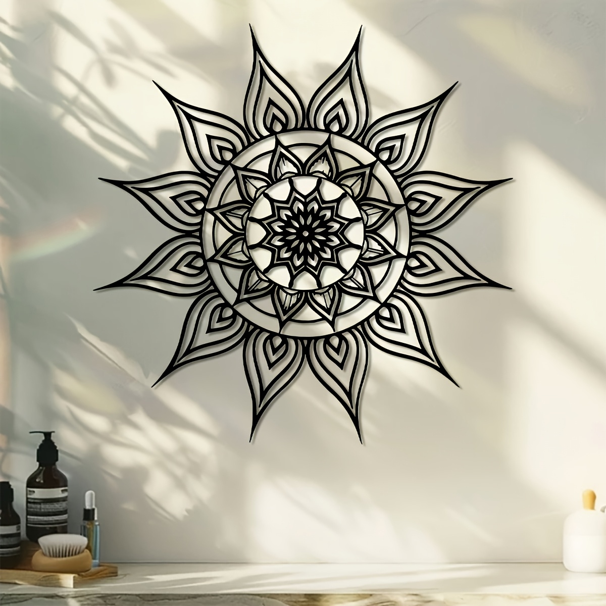 งานศิลปะติดผนังโลหะลายดอกไม้เร - Home Decor Brand บทวิจารณ์และราคา