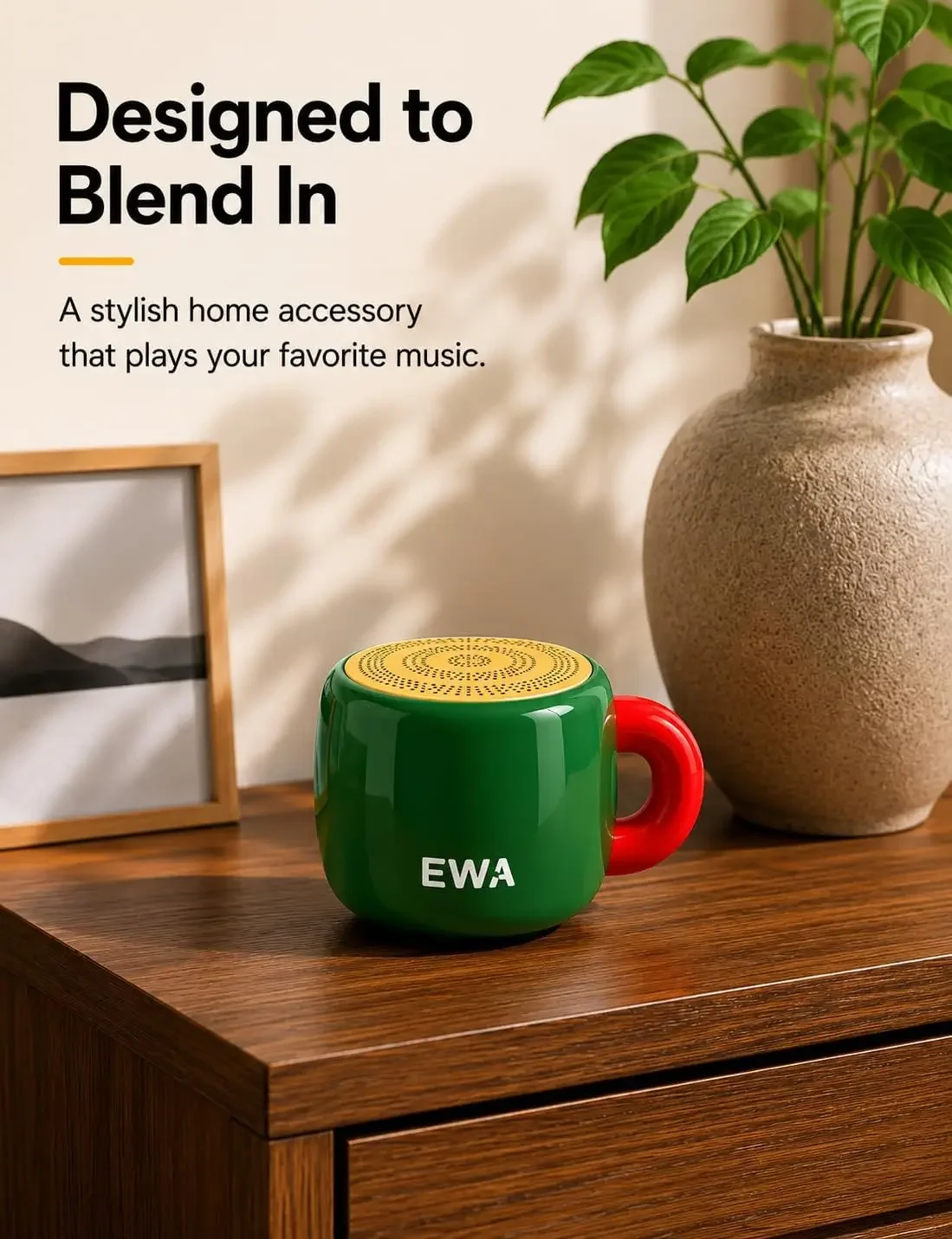 ลำโพงบลูทูธ EWA รูปทรงถ้วยขนาด - Home Decor Range บทวิจารณ์และราคา