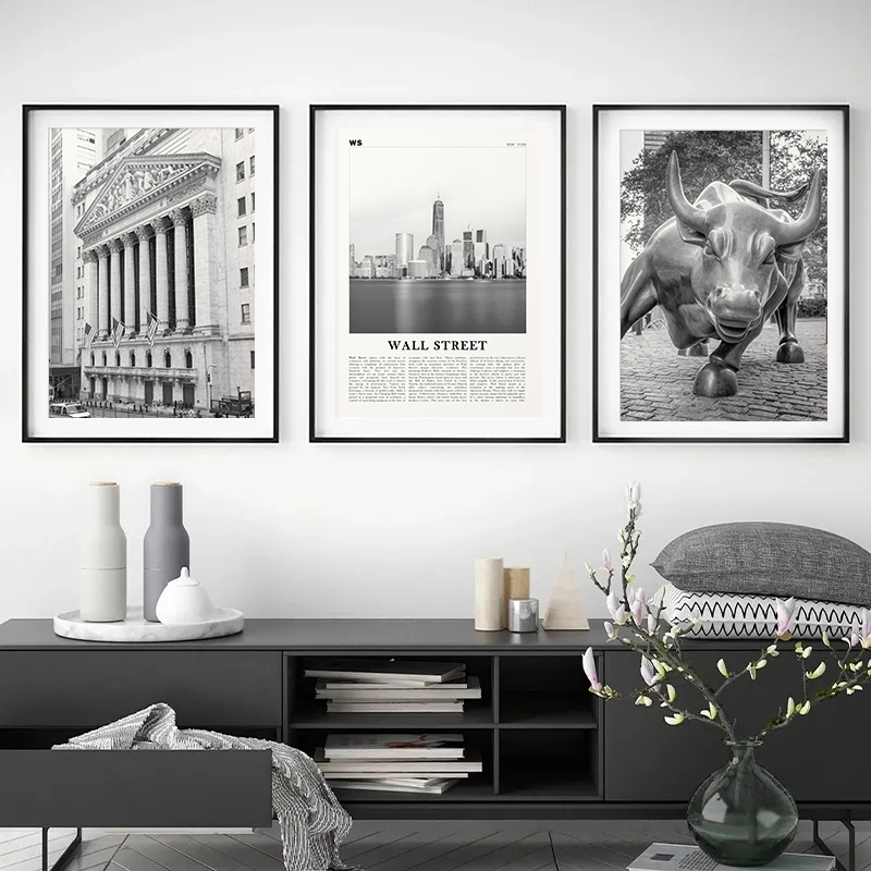 Vintage Black & White Wall Str - Home Decor Exchange บทวิจารณ์และราคา