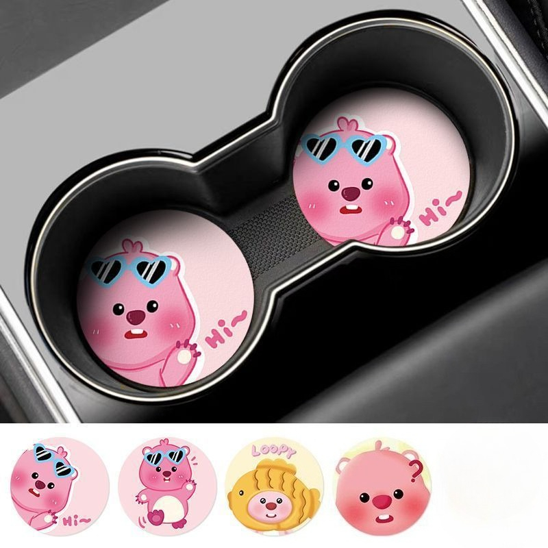 แผ่นรองแก้วลายการ์ตูน Loopy Cr - Home Decor Interior บทวิจารณ์และราคา