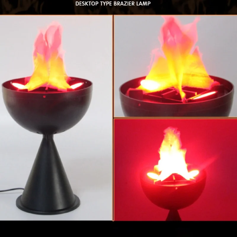 โคมไฟเปลวไฟ 3 มิติ จำลองเตาไฟ  - Home Decor Shop บทวิจารณ์และราคา