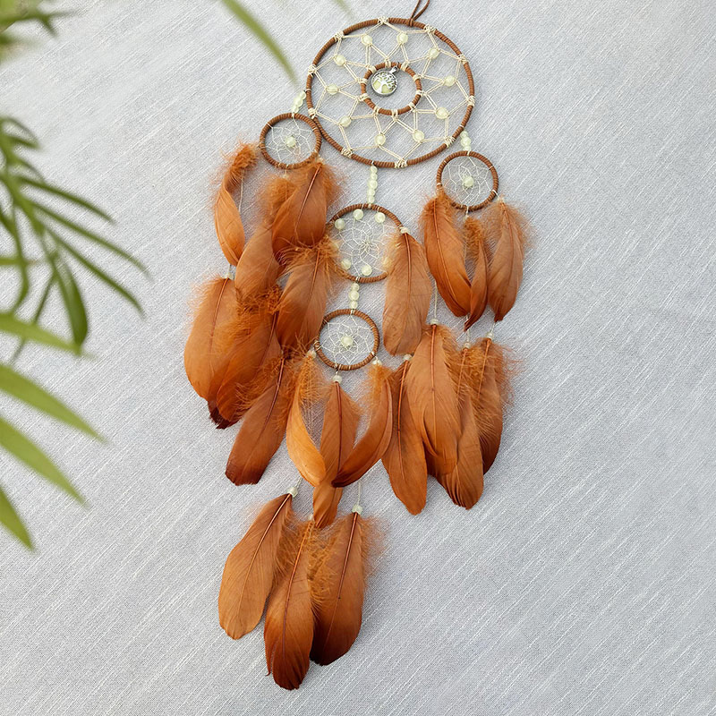 Boho Dream Catcher HAND-ทอ Fea - Boho Wind Chimes บทวิจารณ์และราคา