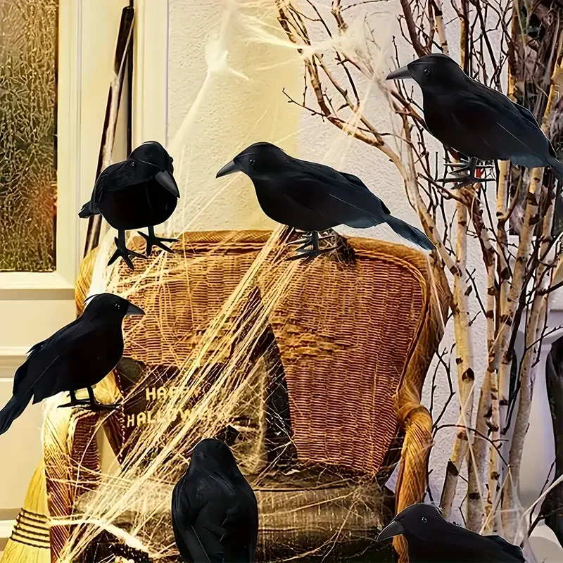 ของตกแต่งฮาโลวีน นกอีกาสีดำ 1  - Home Decor Halloween บทวิจารณ์และราคา