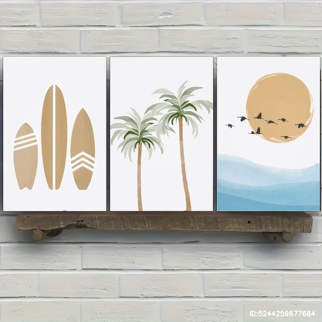 3 ชิ้นโมเดิร์นโบโฮเบิร์ด, ซัน, - Home Decor Tree บทวิจารณ์และราคา