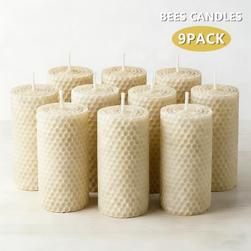 ชุดเทียนขี้ผึ้งแท้ทำมือ 9 ชิ้น - Home Decor Essentials บทวิจารณ์และราคา