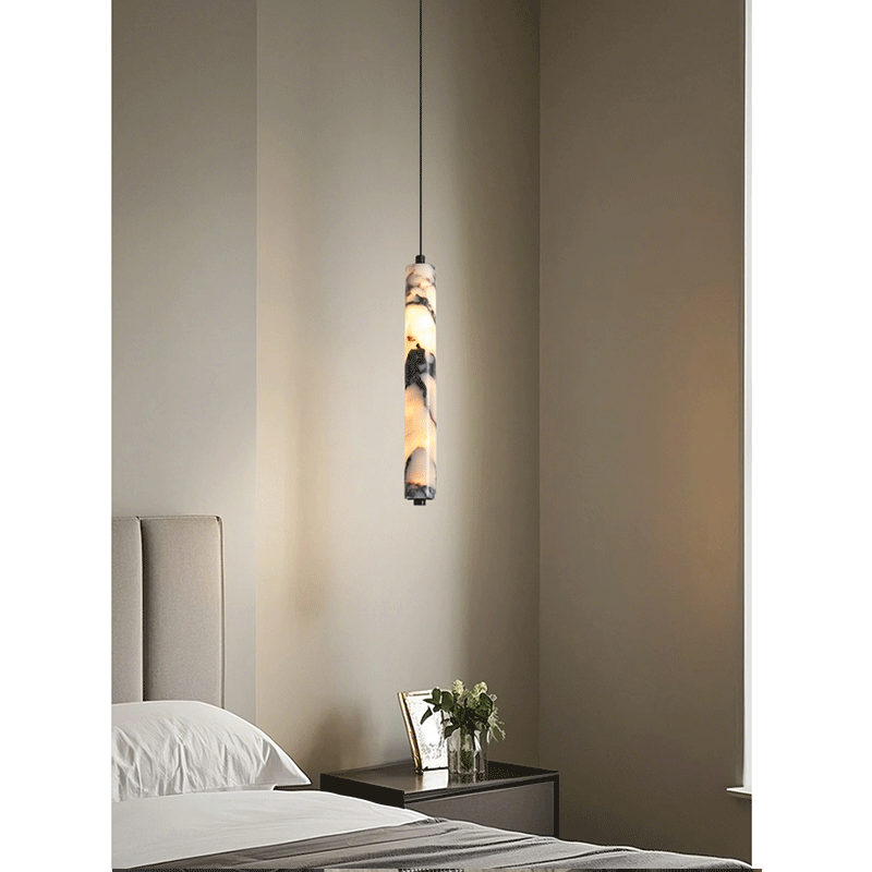 โคมไฟห้อยเพดานทรงกระบอกหินธรรม - Hanging Moon Lamp บทวิจารณ์และราคา