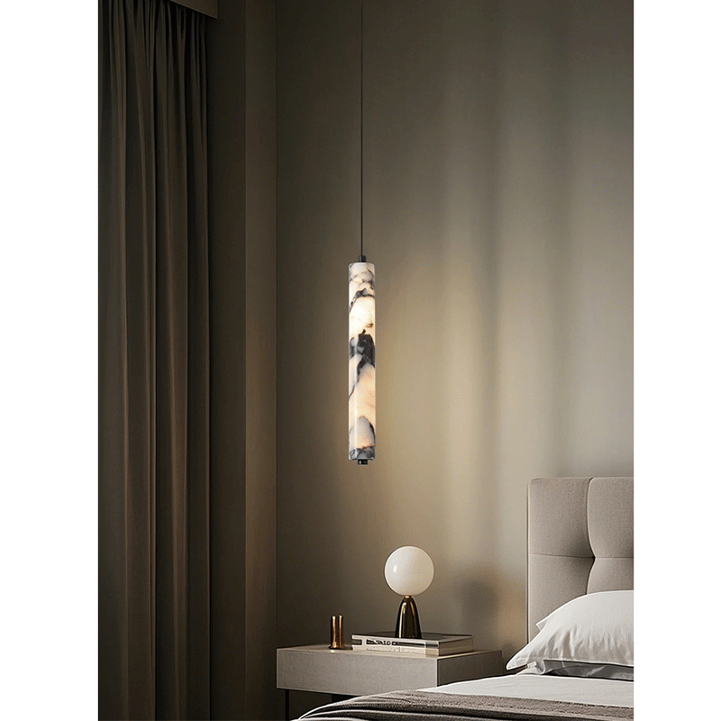 โคมไฟห้อยเพดานทรงกระบอกหินธรรม - Hanging Moon Lamp บทวิจารณ์และราคา