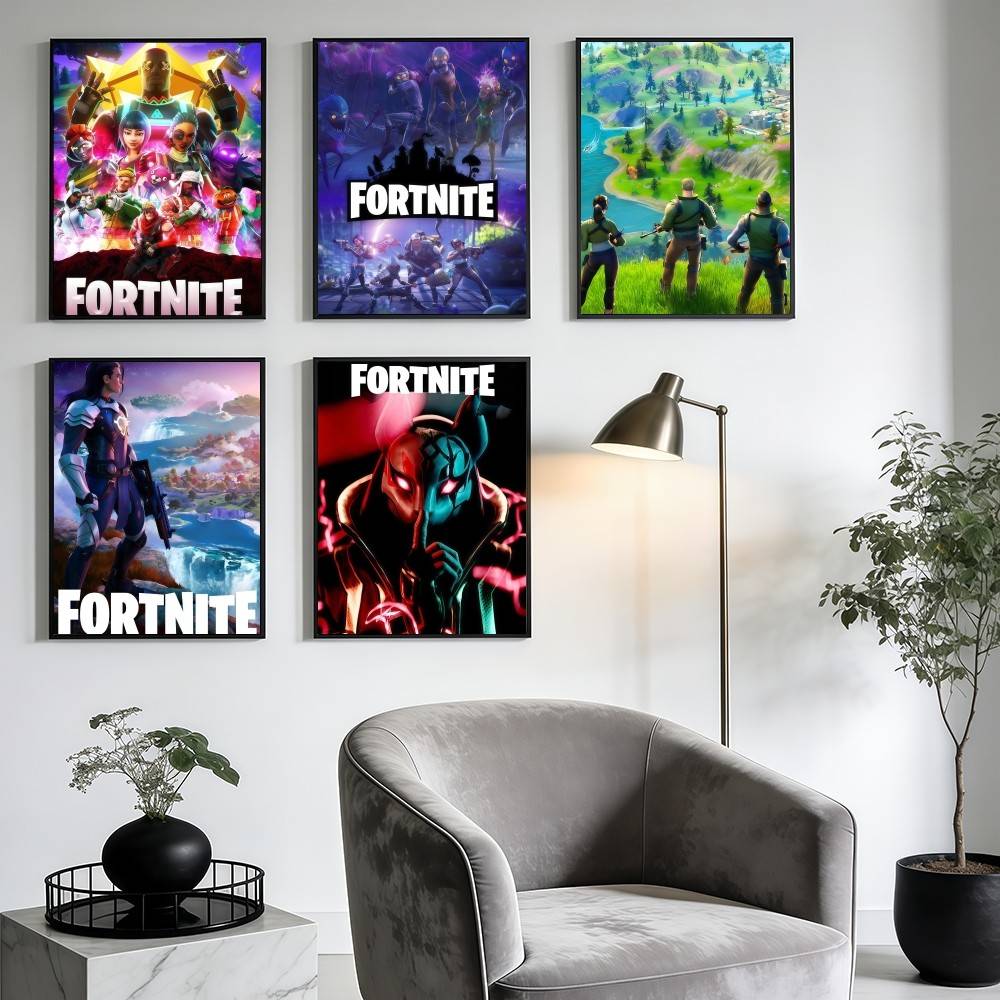 F-FORTNITES-ES โปสเตอร์เกมออนไ - Home Decor Game Online บทวิจารณ์และราคา