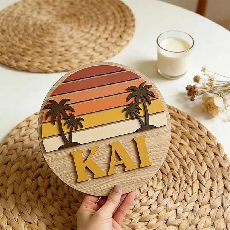 ป้ายไม้ติดผนังรูปต้นปาล์มพระอา - Home Decor Tree บทวิจารณ์และราคา