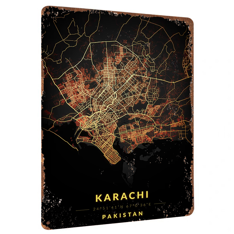 แผนที่เมืองการาจี ประเทศปากีสถ - Home Decor Karachi บทวิจารณ์และราคา