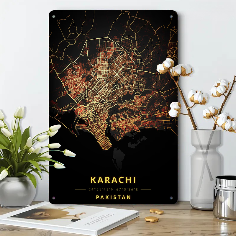 แผนที่เมืองการาจี ประเทศปากีสถ - Home Decor Karachi บทวิจารณ์และราคา
