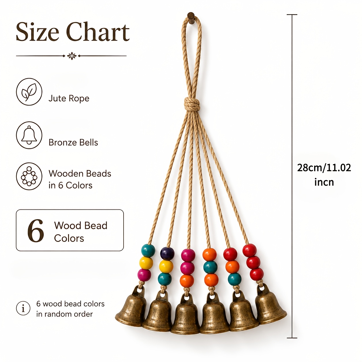 เครื่องประดับตกแต่งลมกระดิ่งสไ - Boho Wind Chimes บทวิจารณ์และราคา