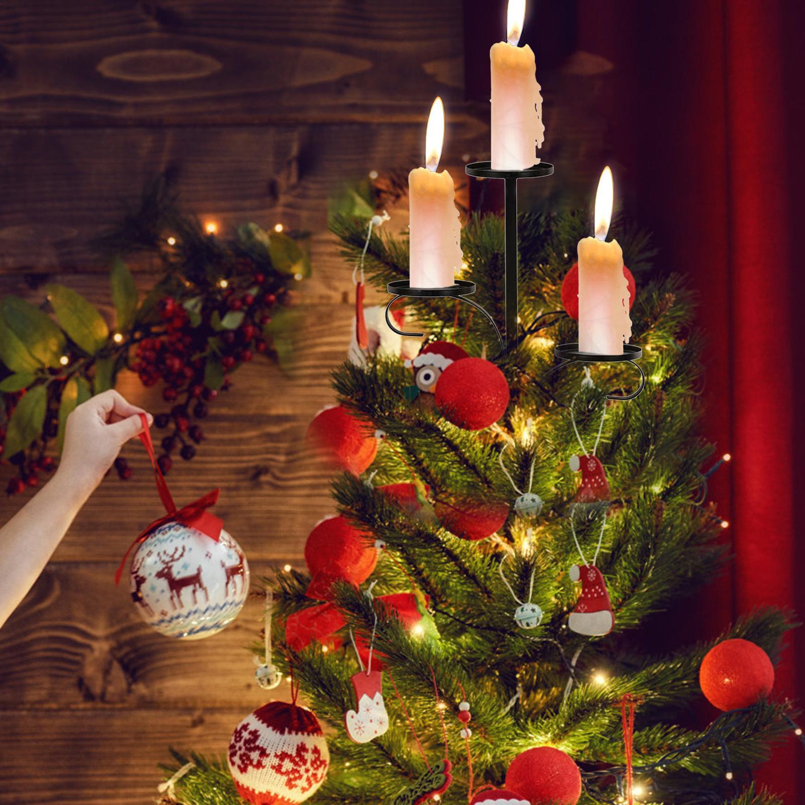 เชิงเทียนติดต้นคริสต์มาสแบบสาม - Home Decor Tree บทวิจารณ์และราคา