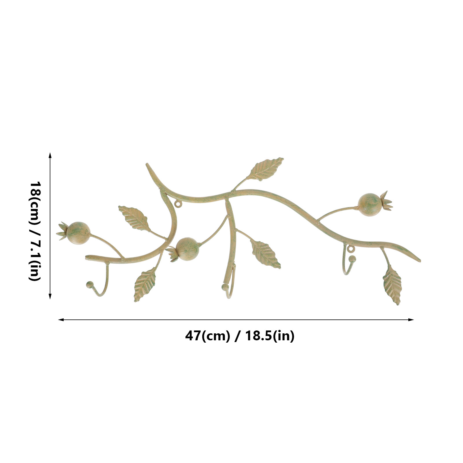 ตะขอแขวนผนังเหล็กศิลปะวินเทจ 1 - Home Decor Tree บทวิจารณ์และราคา