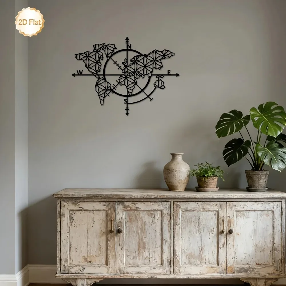 งานศิลปะติดผนังโลหะรูปเข็มทิศแ - Home Decor Brand บทวิจารณ์และราคา