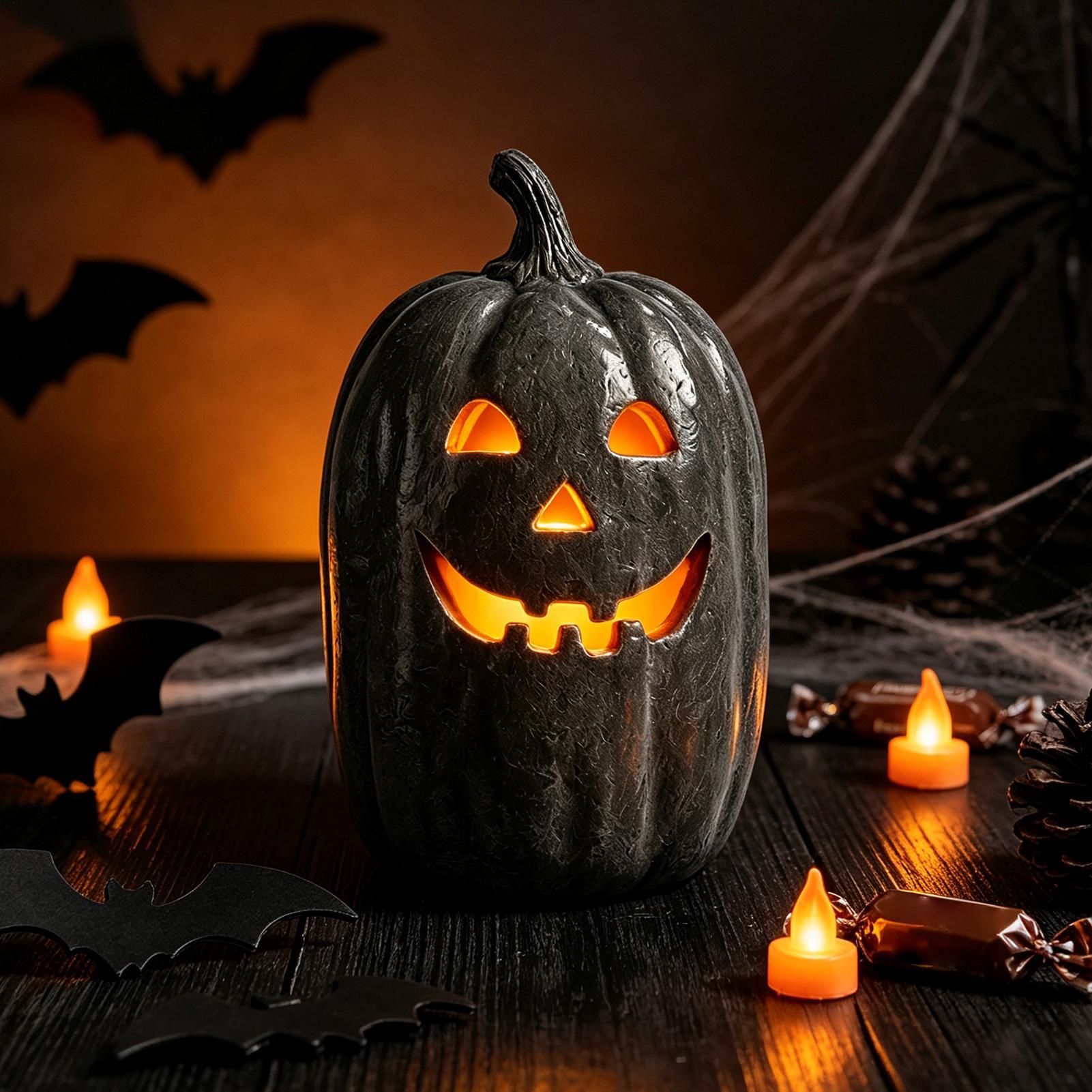 ของตกแต่งฟักทองฮาโลวีน โคมไฟฟั - Home Decor Halloween บทวิจารณ์และราคา